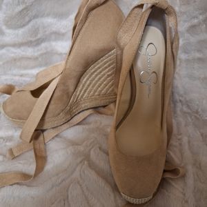 Jessica Simpson Lace up wedges